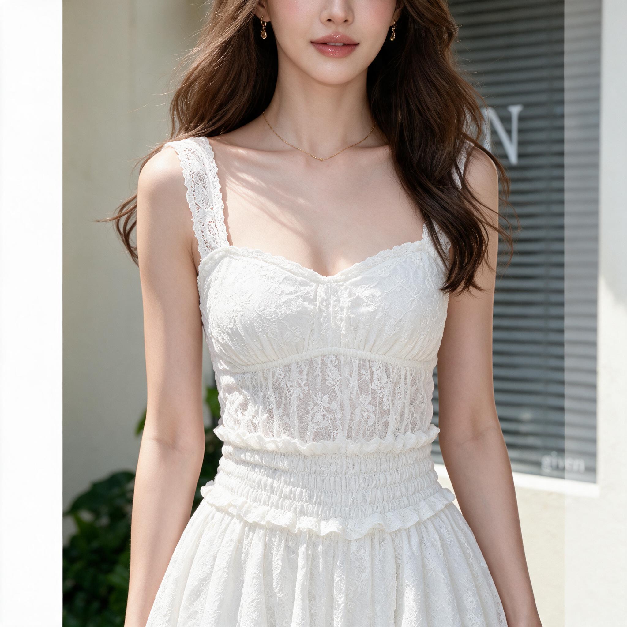 NEW VICTORIAN DOLL DRESS ชุดเดรส มินิเดรส เดรสสั้น - รายละเอียดผ้าและงานตัดเย็บ