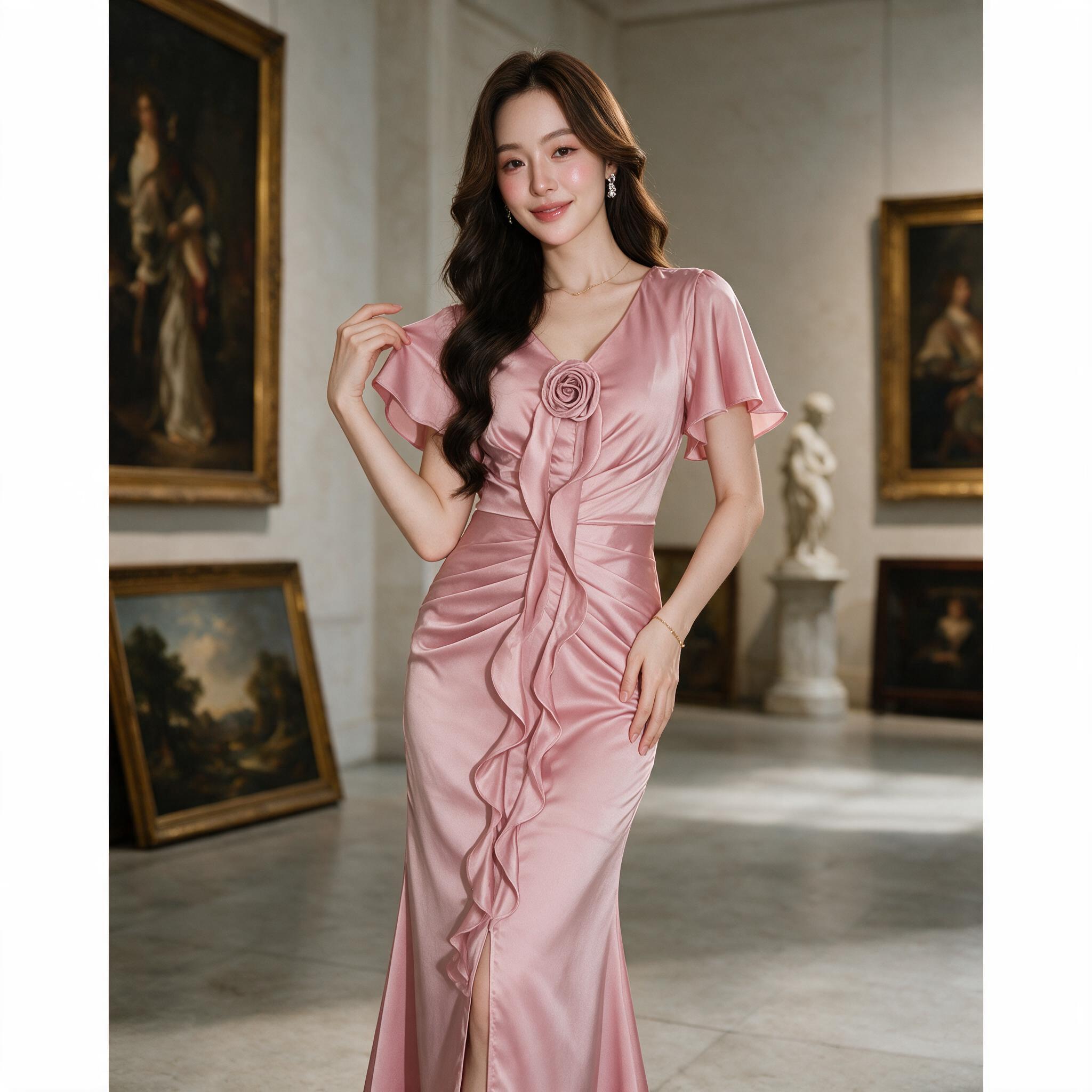 ชุดออกงาน ชุดเพื่อนเจ้าสาว koolykool(พร้อมส่ง S-4XL) - ลุคใส่จริง