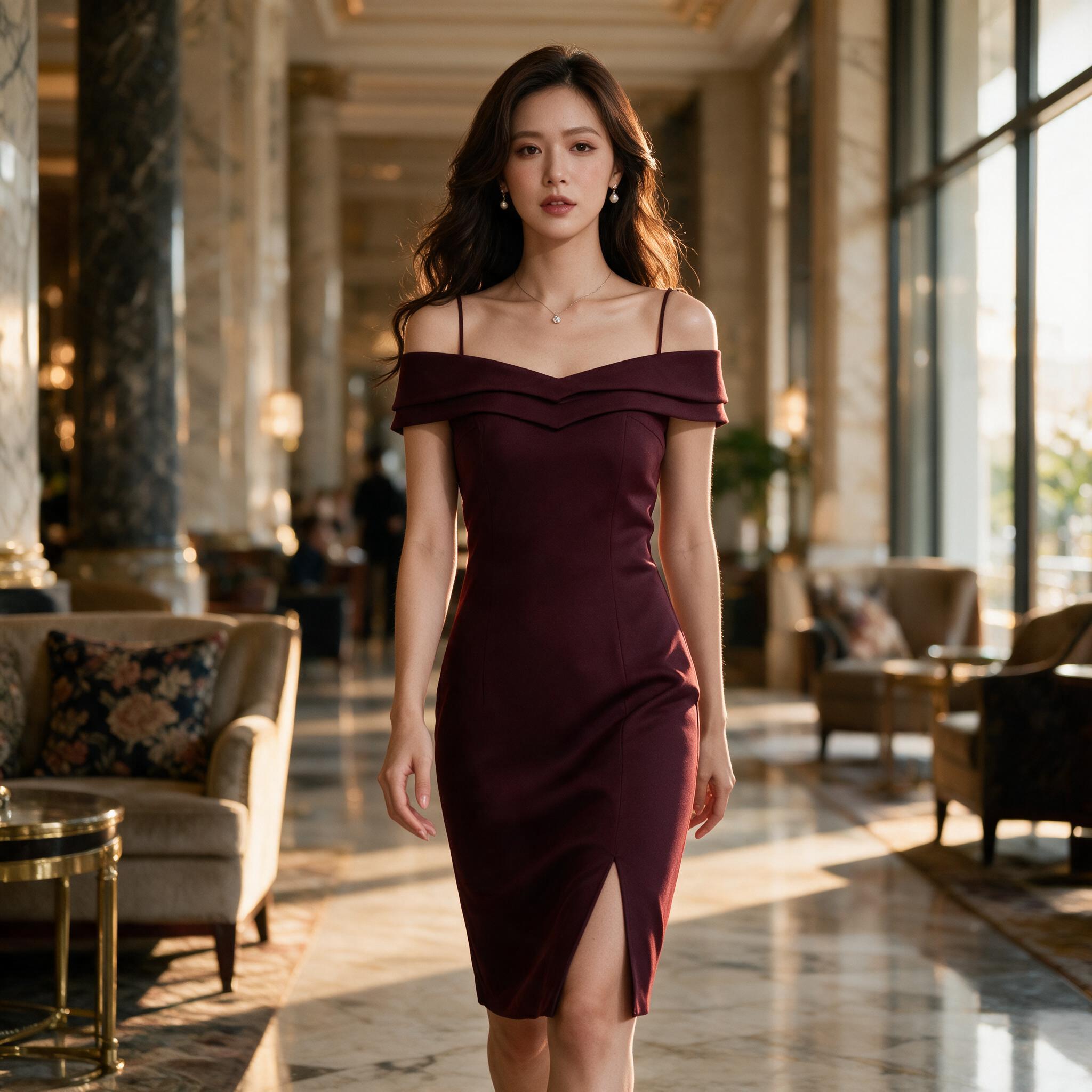 Grace Dress ชุดใส่เที่ยว ชุดออกงาน ชุดเพื่อนเจ้าสาว - ลุคใส่จริง