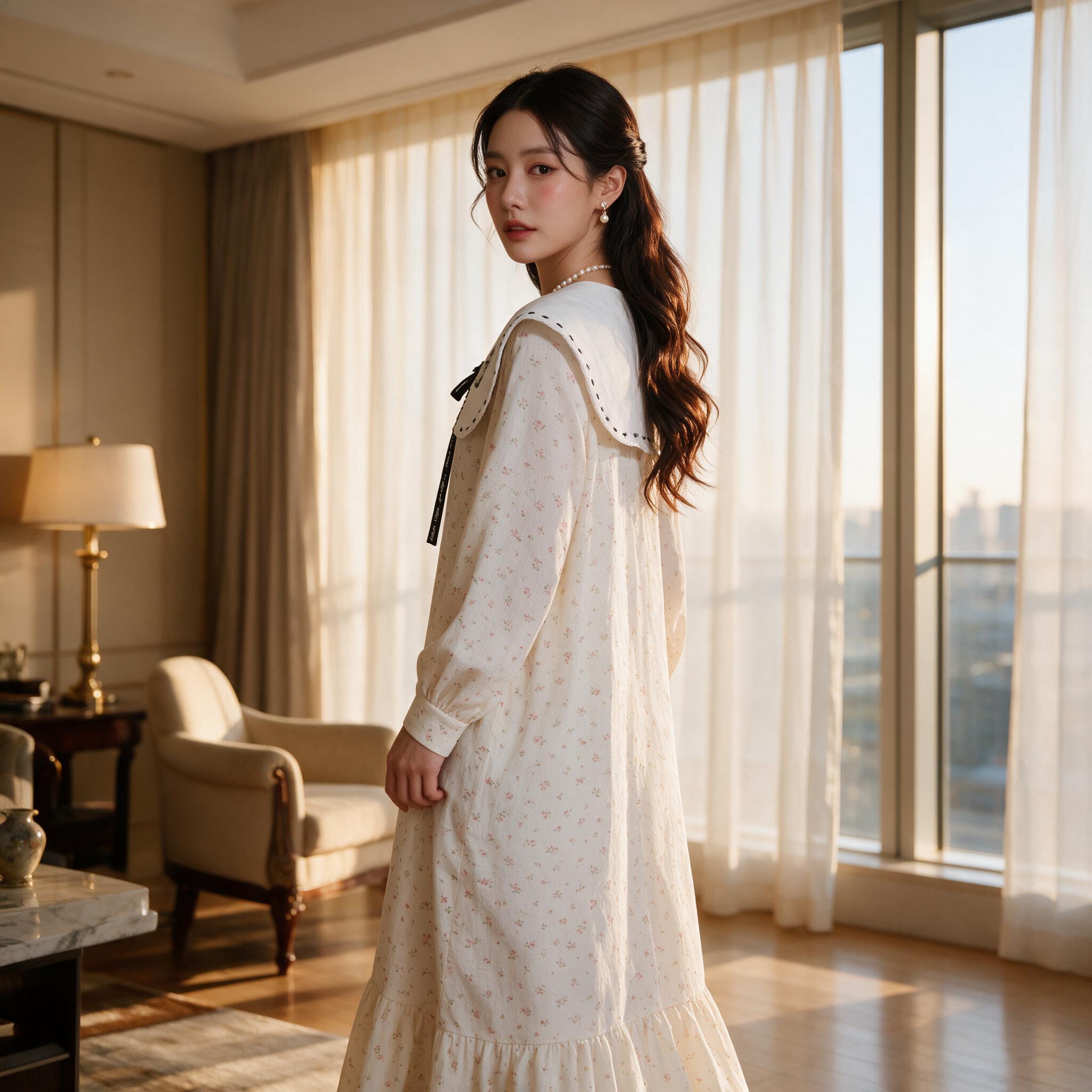 BERRY VALLEY MAXI DRESS เดรสยาว แขนยาว ชุดเดรสยาว ลายดอกไม้ - ลุคใส่จริง
