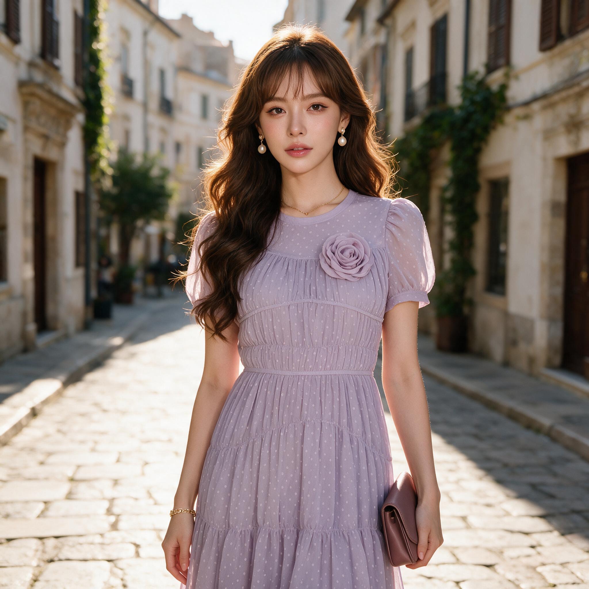 LOVE HWA MAXI DRESS เดรสยาว ผ้าชีฟอง ชุดออกงาน ชุดไปงานแต่ง - ลุคพอร์ตเทรต