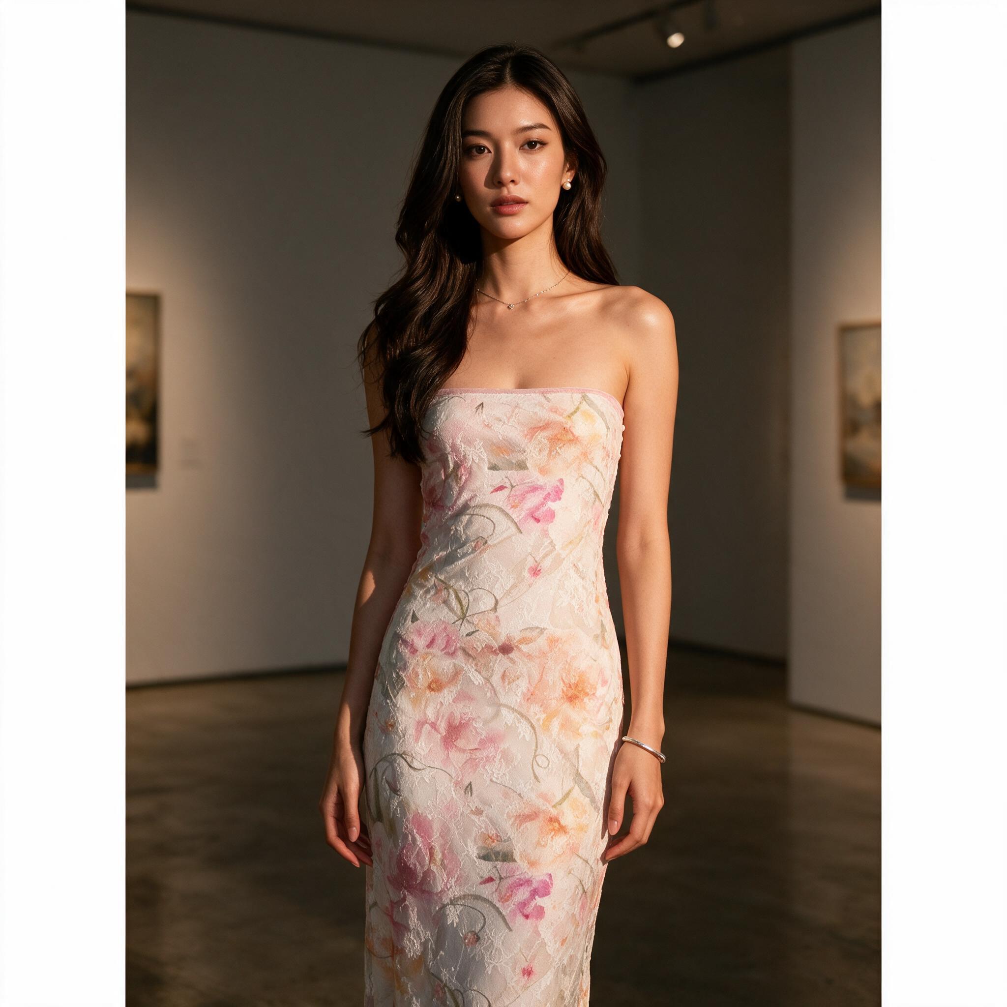 Fabrique.co - ขายดีมาก! Flair dress ชุดเดรสสายเดี่ยว - ลุคพอร์ตเทรต