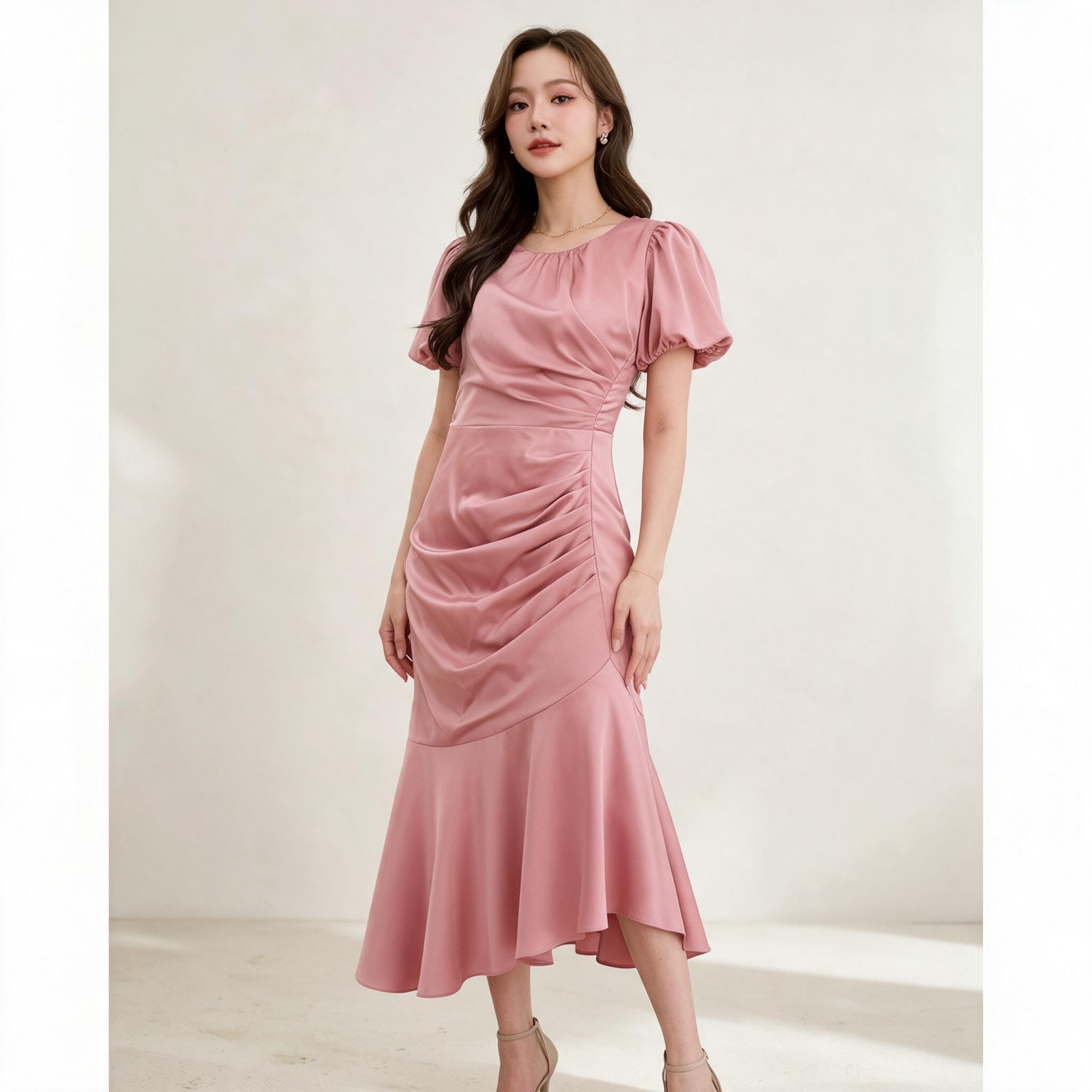 ชุดออกงาน ชุดเพื่อนเจ้าสาว koolykool(พร้อมส่ง S-4XL)