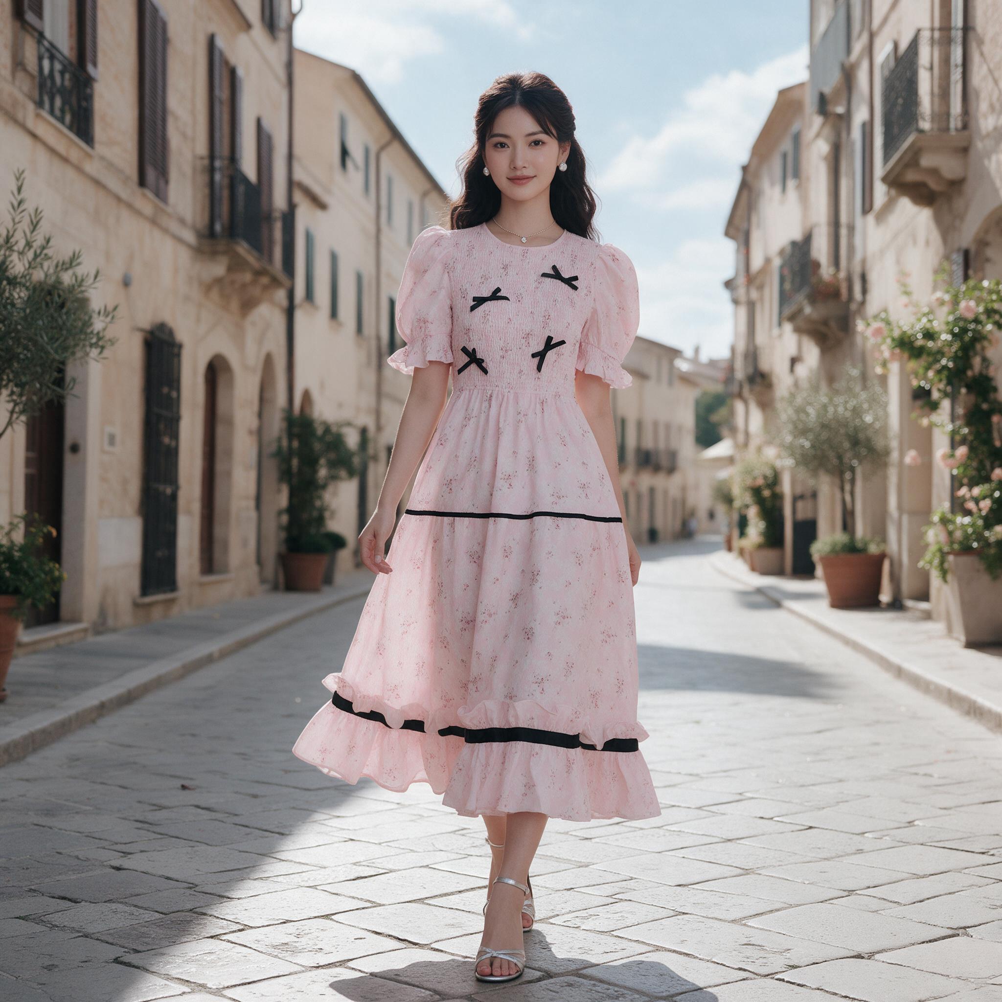 DUCHESS OF HEAVEN MIDI DRESS เดรสยาวเรียบหรู คอกลมใส่ง่าย