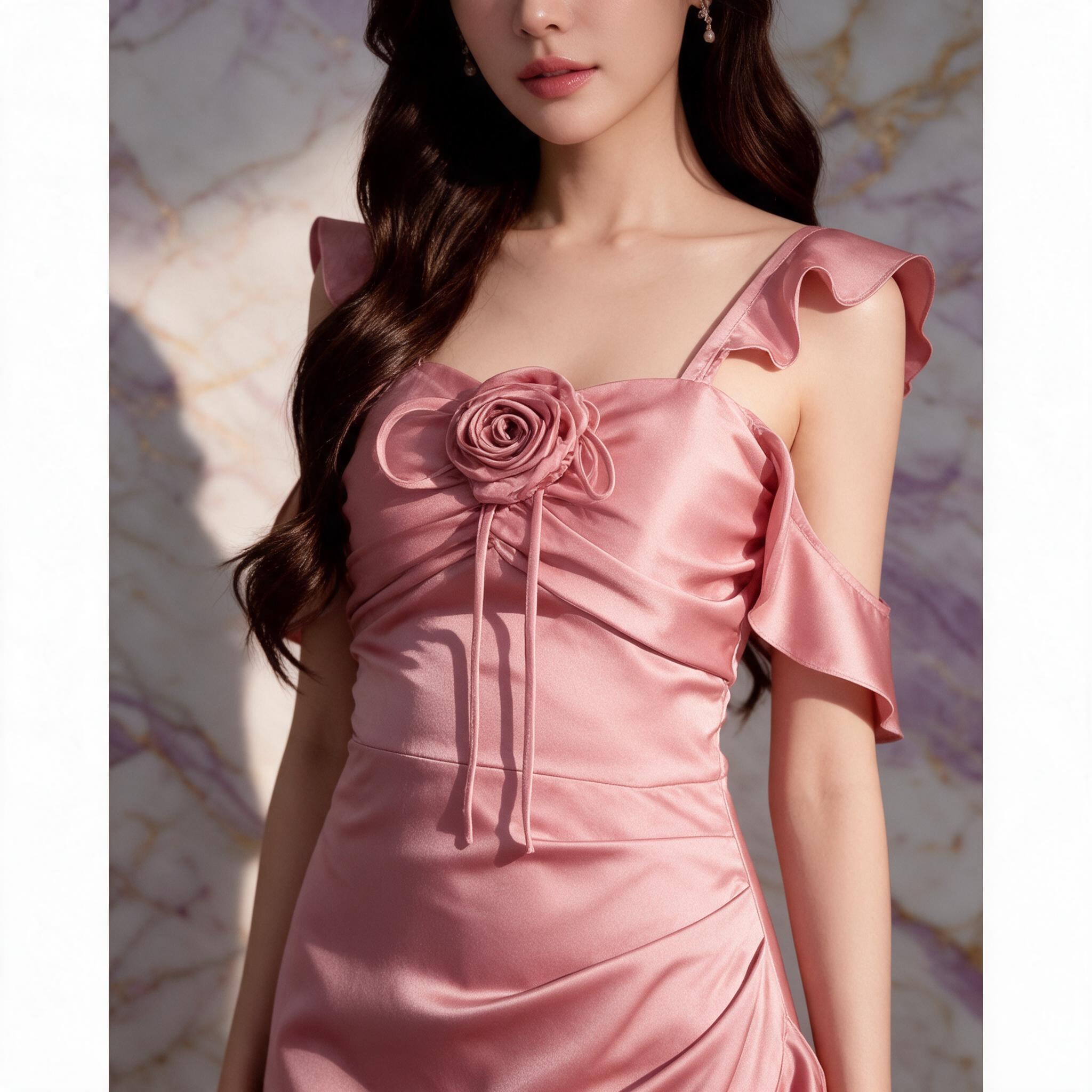 ชุดออกงาน ชุดเพื่อนเจ้าสาว koolykool(พร้อมส่ง S-2XL) - รายละเอียดผ้าและงานตัดเย็บ