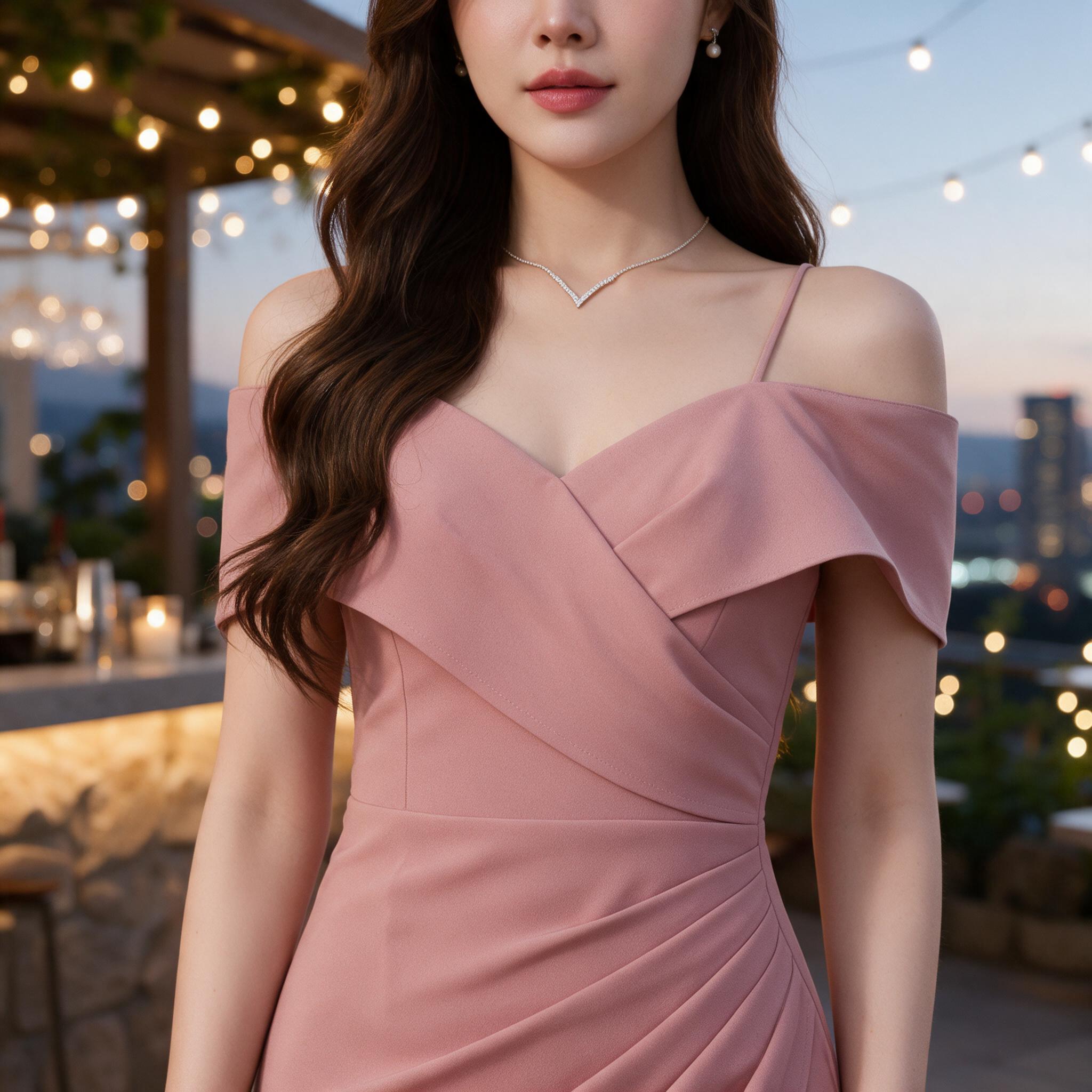 ชุดออกงาน ชุดเพื่อนเจ้าสาว koolykool(พร้อมส่ง S-2XL) - รายละเอียดผ้าและงานตัดเย็บ