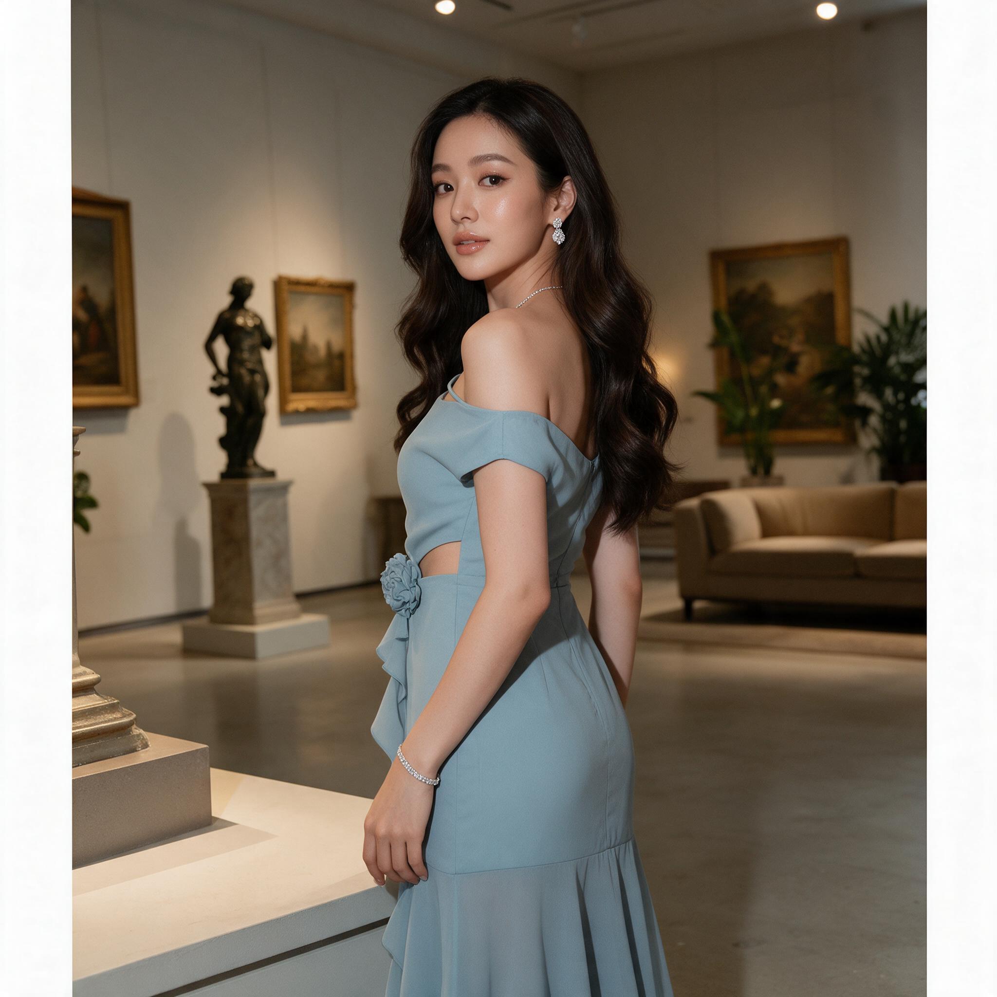 𝐂𝐥𝐚𝐫𝐚 𝐌𝐚𝐱𝐢 𝐃𝐫𝐞𝐬𝐬 (พร้อมส่ง)ชุดไปงานแต่ง - ลุคใส่จริง