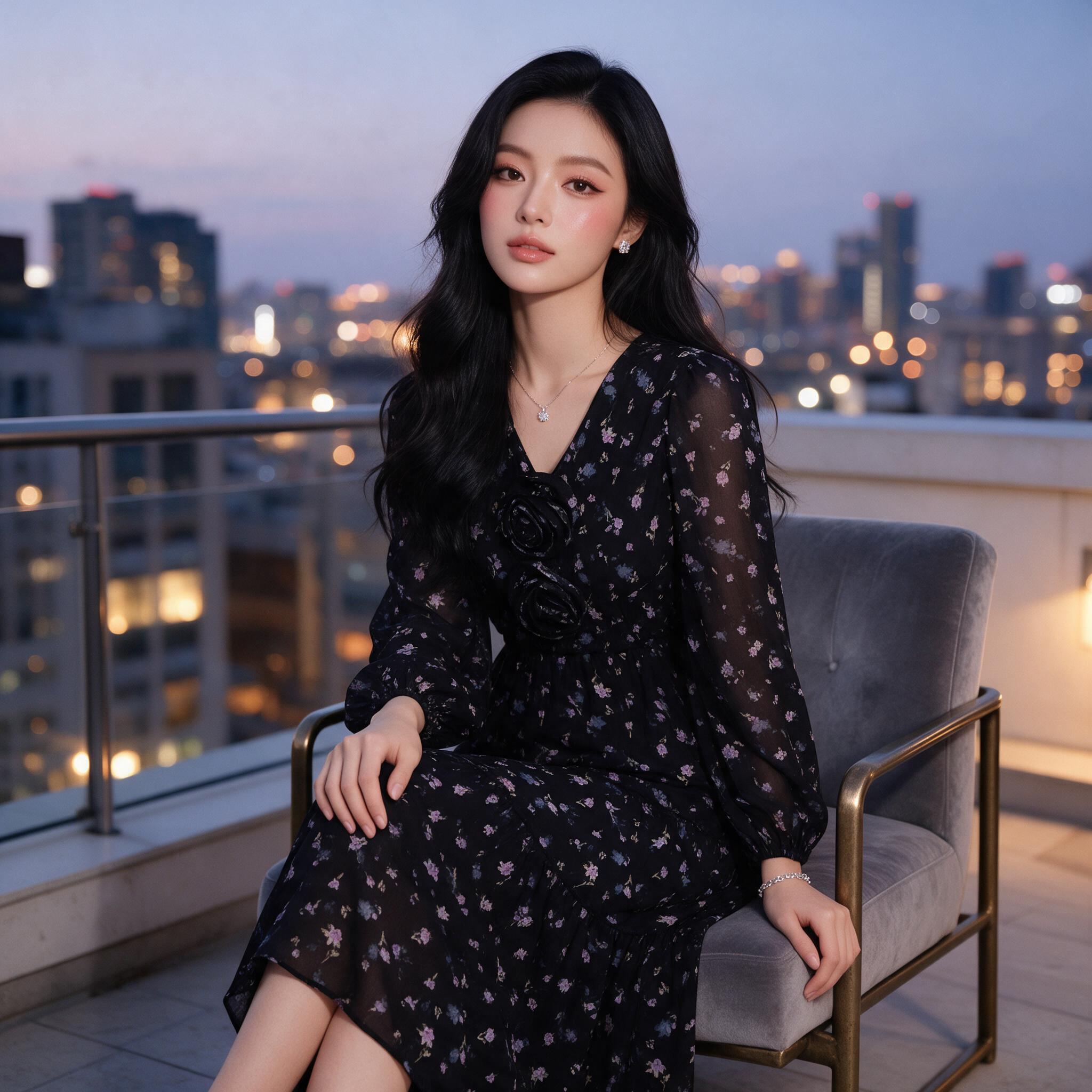 LADY ROMANCE MIDI DRESS เดรสยาวสุดคิวต์ เดรสออกงาน - ลุคใส่จริง