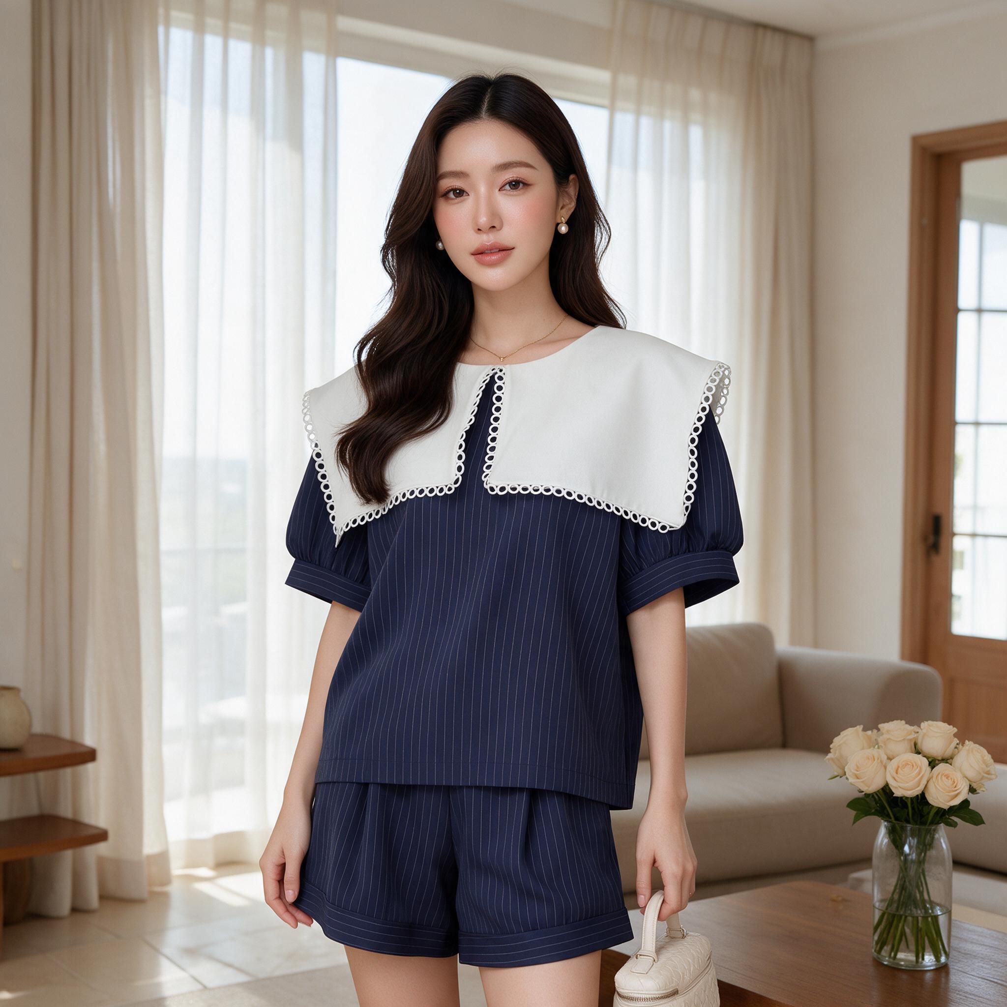 Little Daisy Outfit ชุดเซ็ท เดรส และเสื้อสไตล์น่ารัก - ลุคพอร์ตเทรต