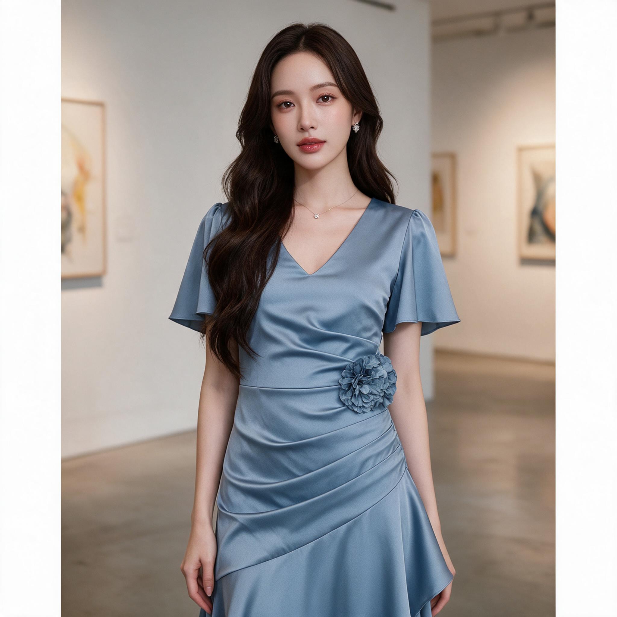 ชุดออกงาน ชุดเพื่อนเจ้าสาวkoolykool(พร้อมส่ง - ลุคพอร์ตเทรต