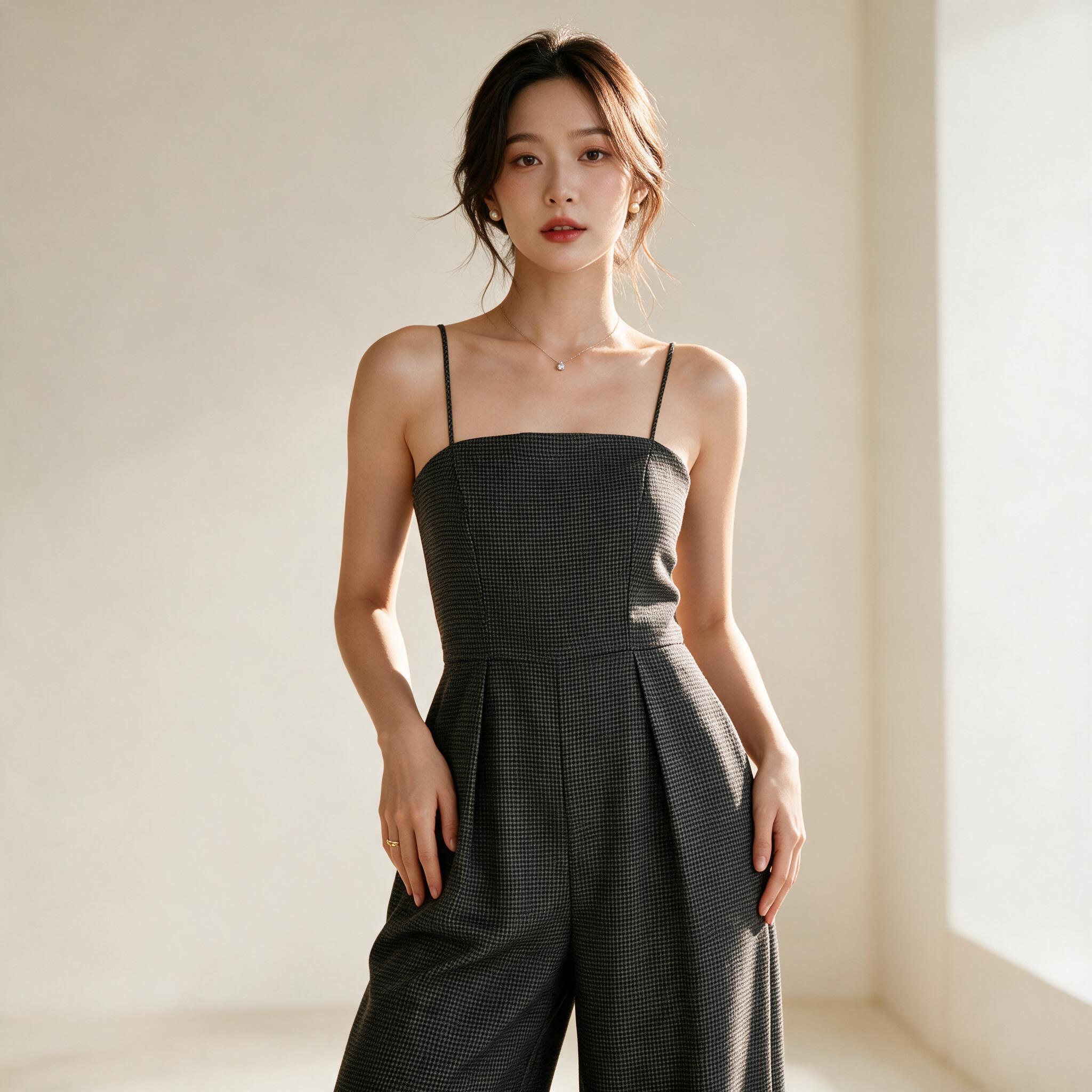 � ‘Babydoll Jumpsuit’ - จั๊มสูทกางเกงขายาว ทรงขากว้าง - ลุคพอร์ตเทรต