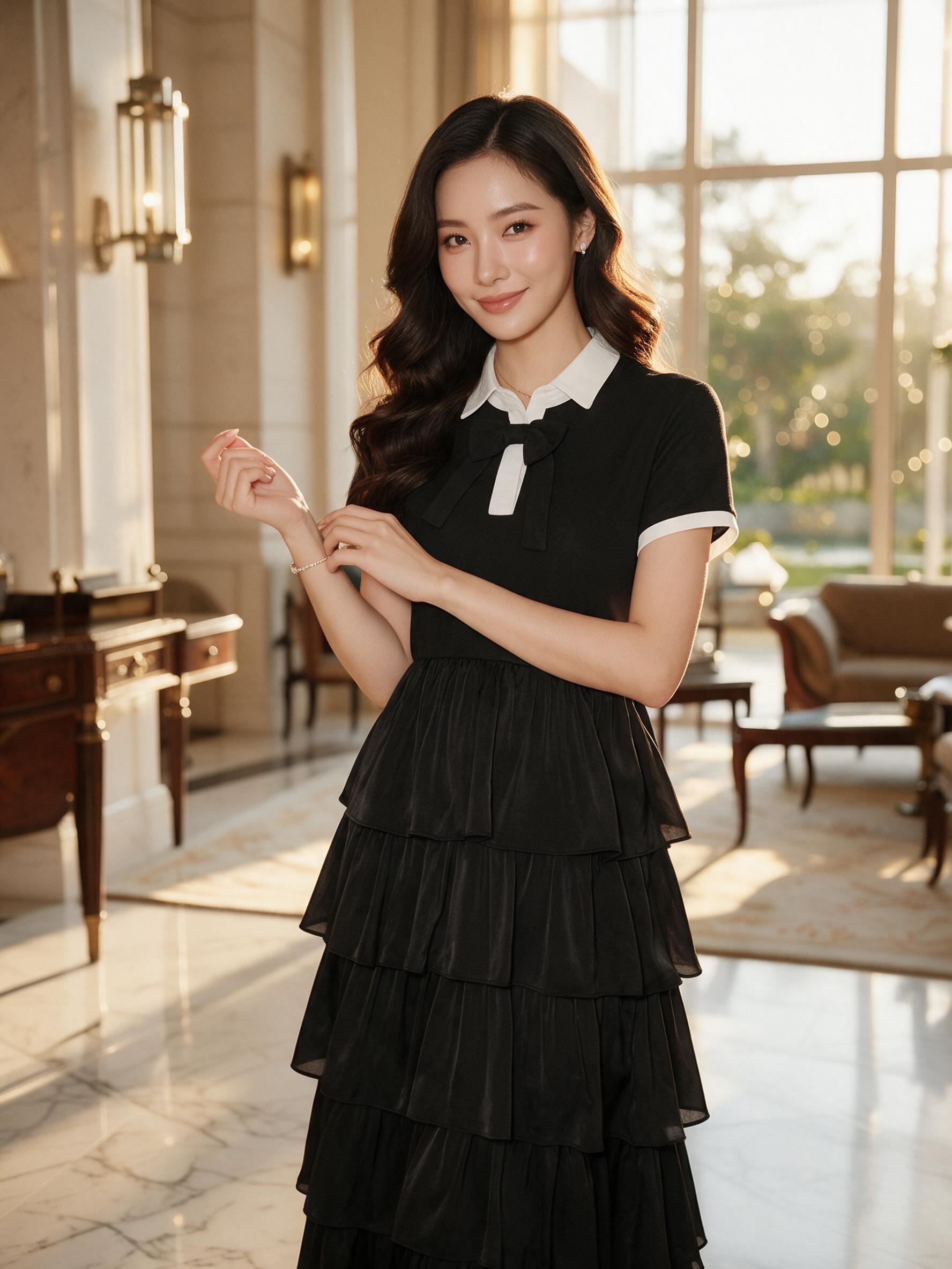 LILA JUNE MAXI DRESS เดรสยาว เดรสเสื้อเชิ้ต กระโปรงชั้นๆ