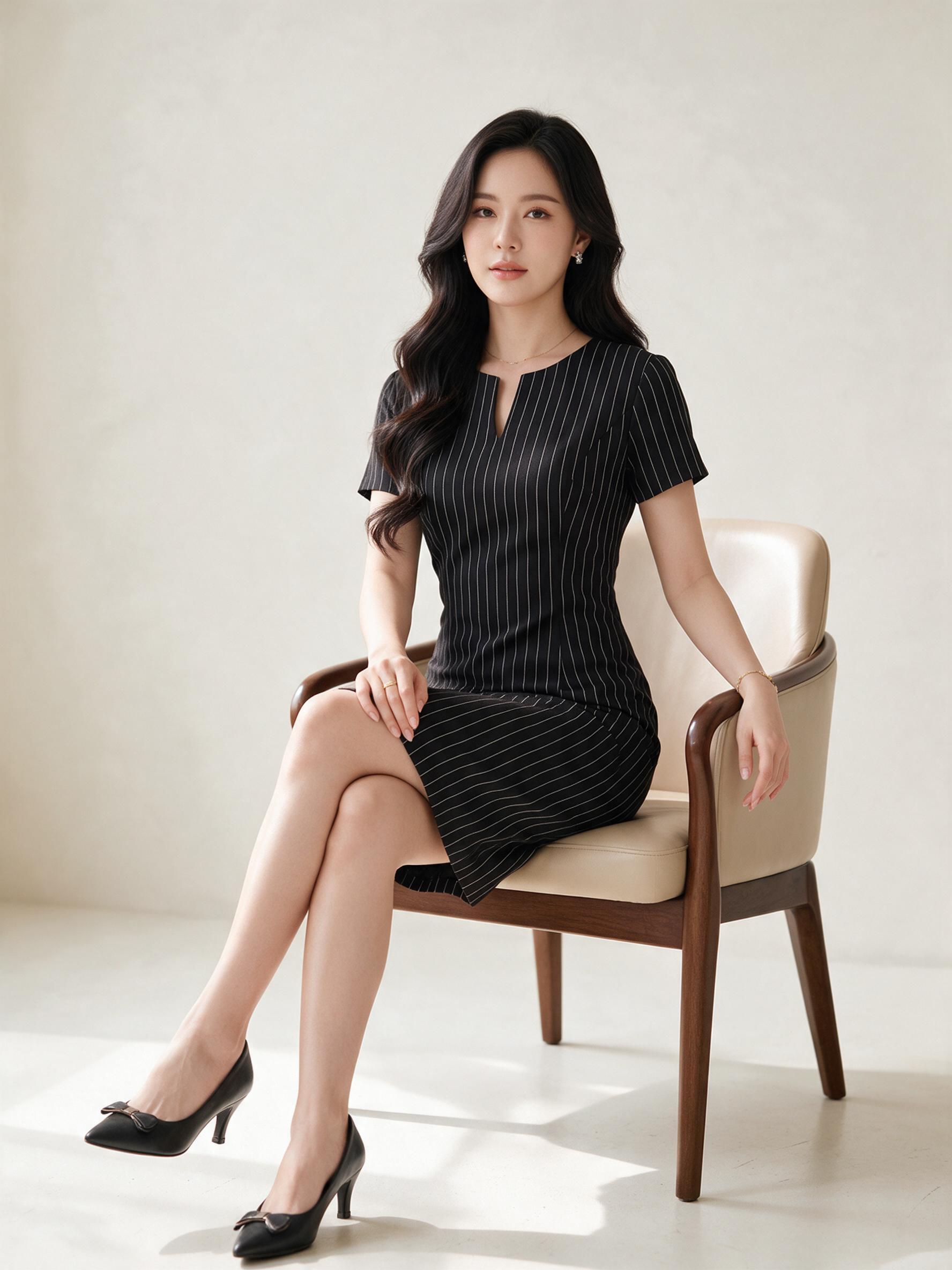 Basic me dress (ลายพิเศษ) - ชุดเดรสทำงาน ชุดทำงานผู้หญิง