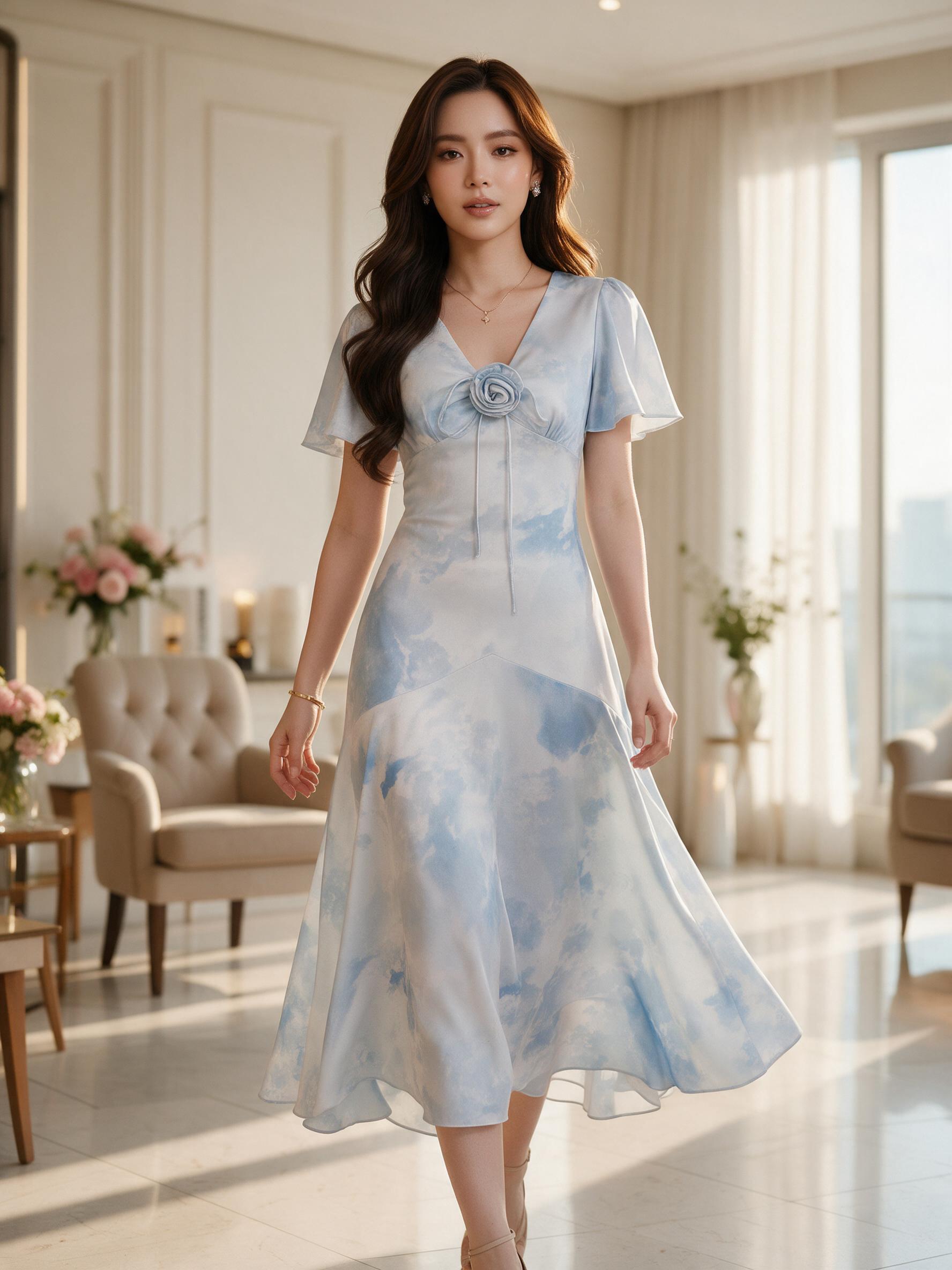 ชุดไปงาน เดรสออกงาน ชุดเพื่อนเจ้าสาว s-3xl - ลุคใส่จริง