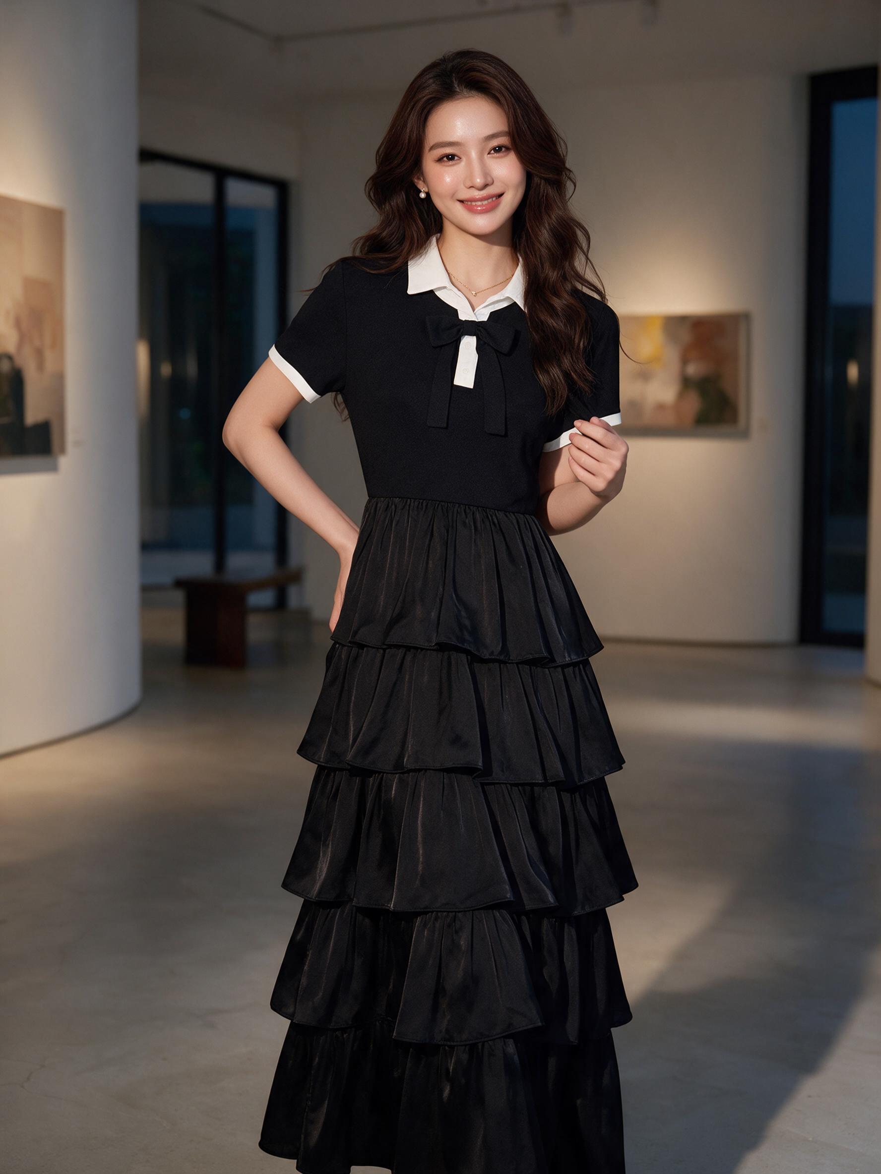 LILA JUNE MAXI DRESS เดรสยาว เดรสเสื้อเชิ้ต กระโปรงชั้นๆ - ลุคใส่จริง