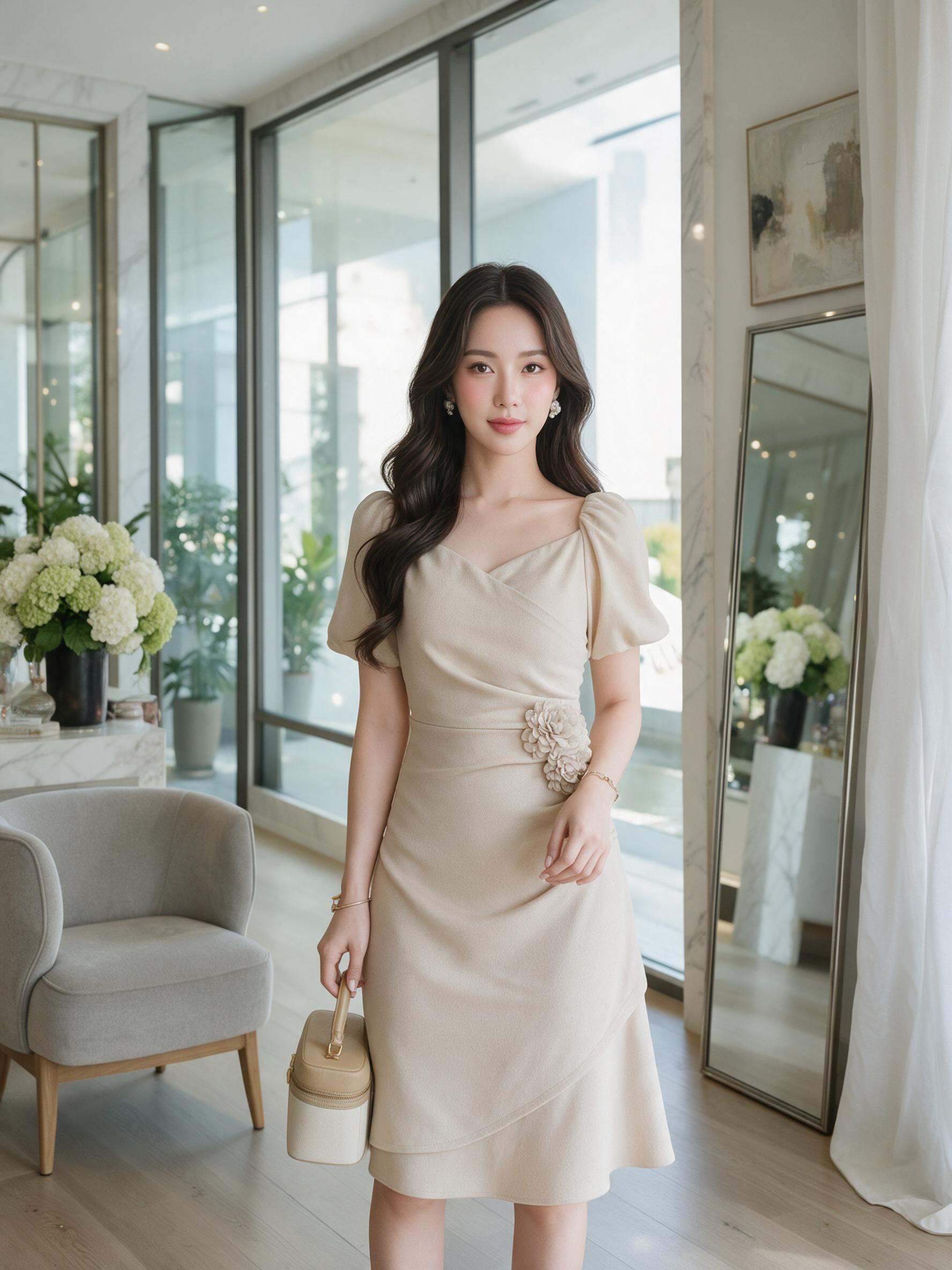 ชุดไปงานสาวอวบ ชุดทำงาน ชุดออกงานเรียบหรูดุแพง s-2xl - ลุคใส่จริง