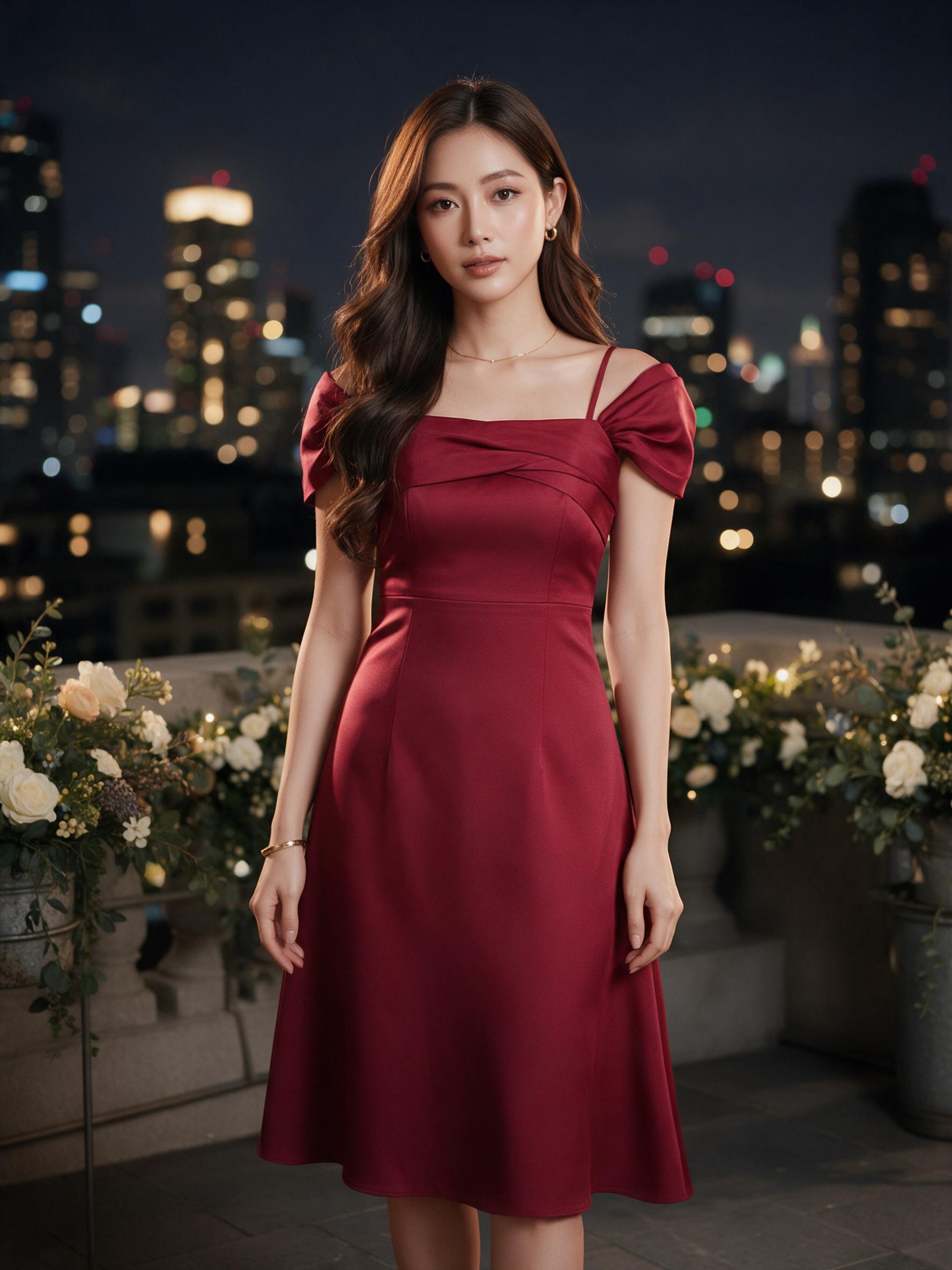s-3xl ชุดเดรสสั้นออกงาน ชุดเดรสไปงาน เดรสเพื่อนเจ้าสาว - ลุคพอร์ตเทรต