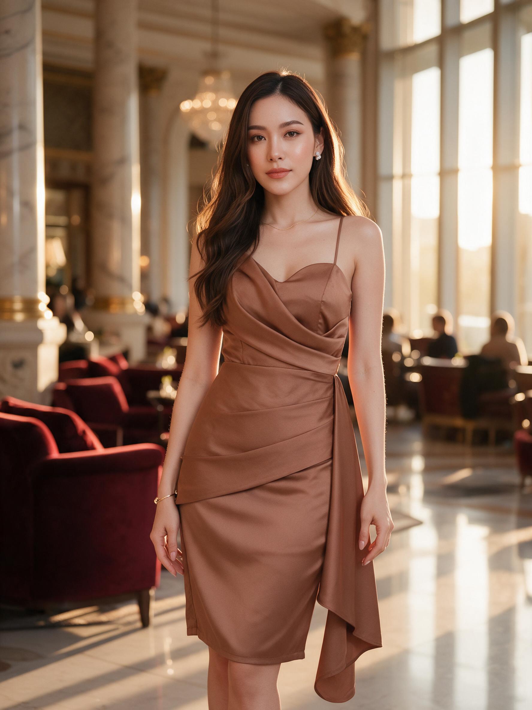 มาเพิ่มค่า ชุดเดรสไปงาน เดรสออกงาน d282 - ลุคพอร์ตเทรต