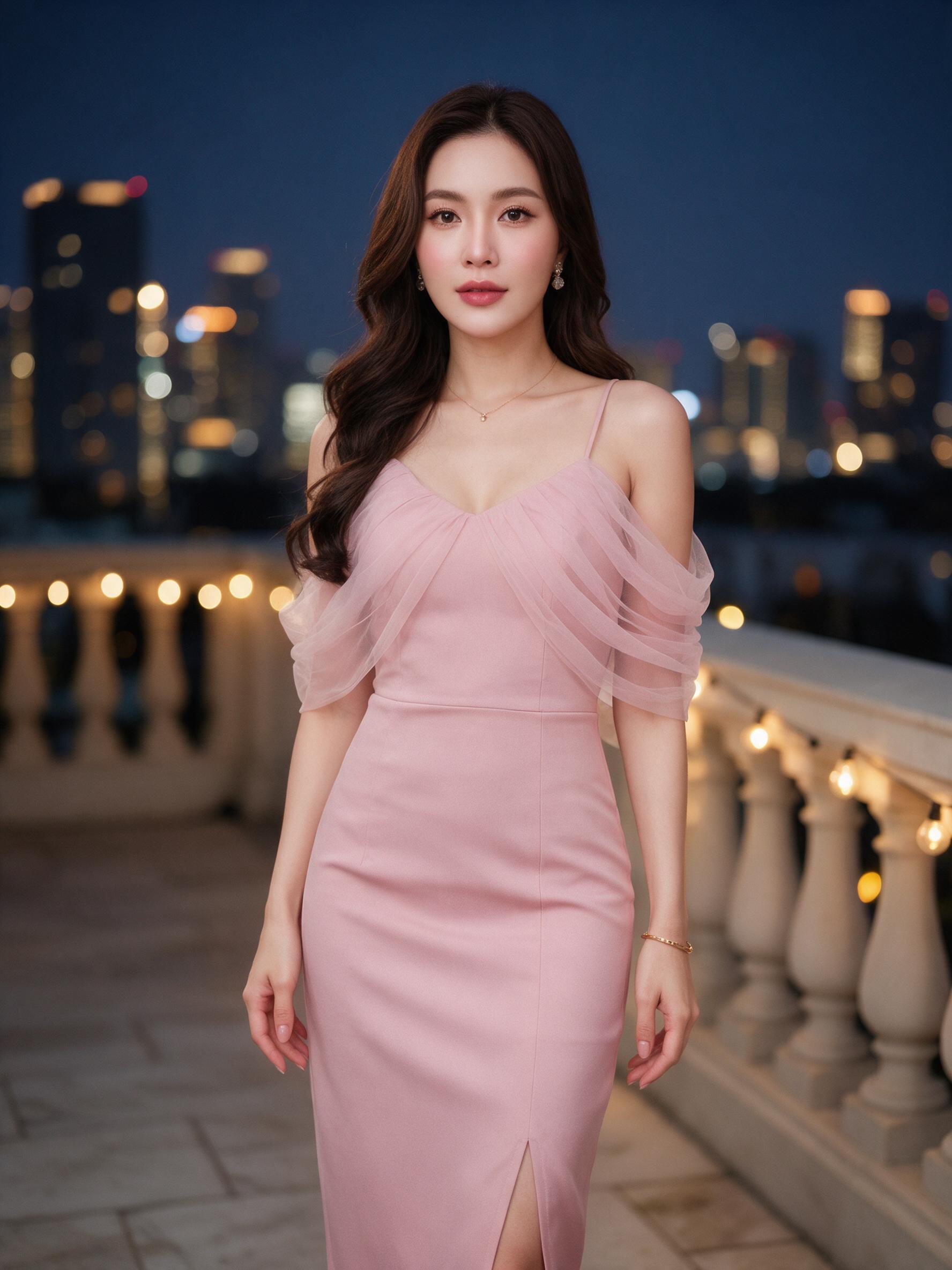 ชุดเดรสสั้นไปงานแต่งงาน เดรสออกงาน - ลุคพอร์ตเทรต