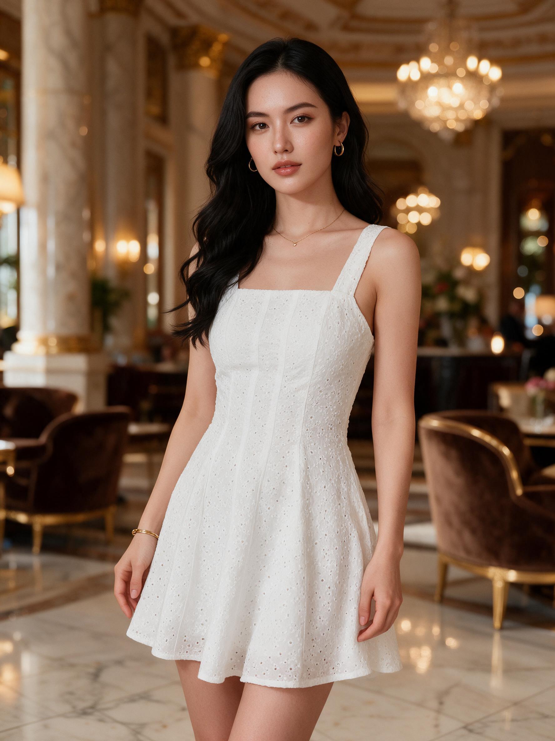 �Everywhere - MADELYN Mini dress V.1(พร้อมส่ง) - ลุคพอร์ตเทรต