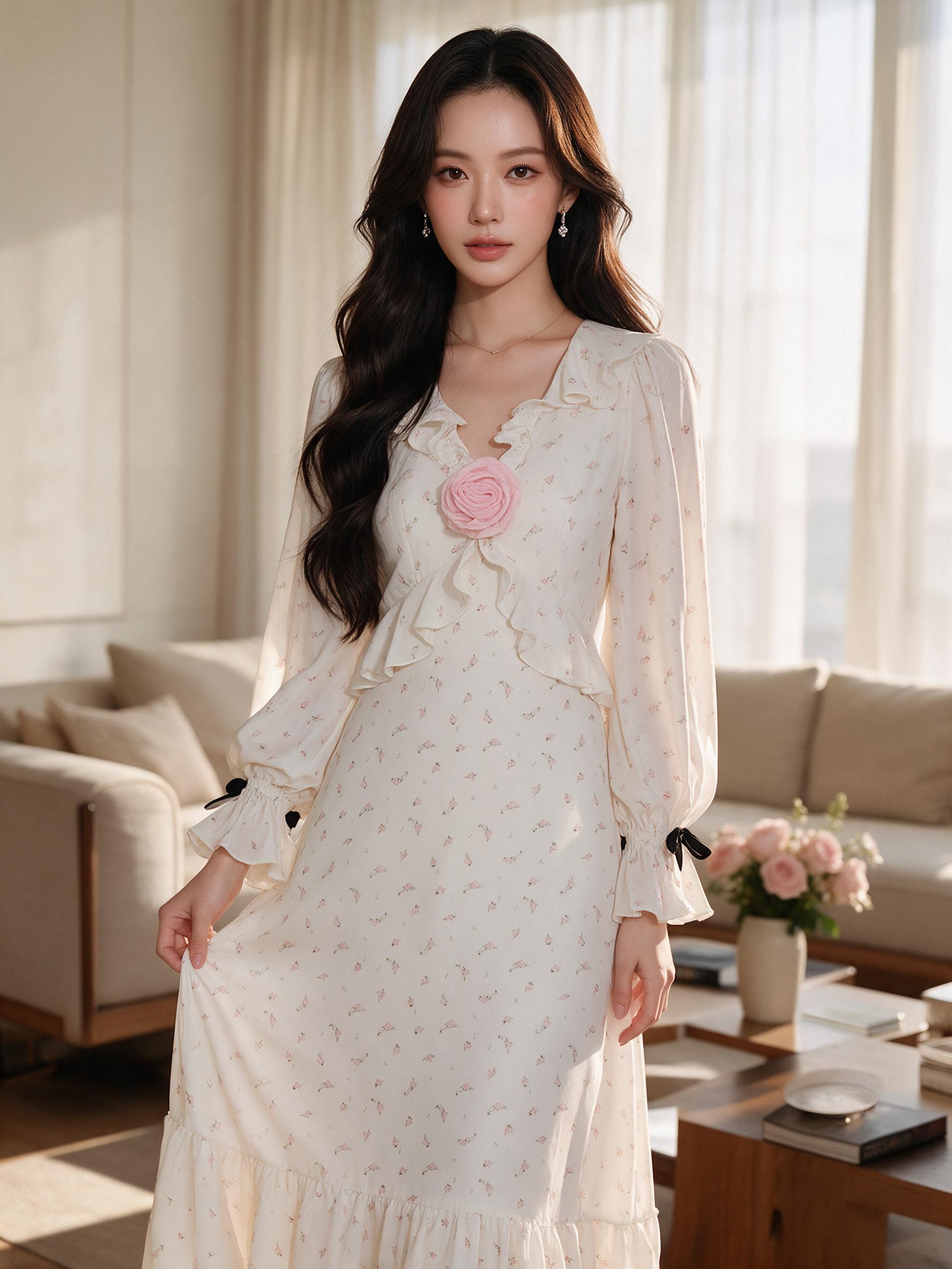 PRINCESS SUITE MAXI DRESS เดรสยาว ชุดออกงาน (FF0866) - ลุคพอร์ตเทรต